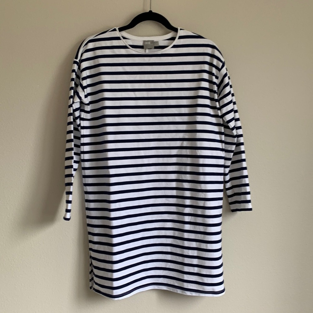 ASOS Stripe Sweatshirt Dress